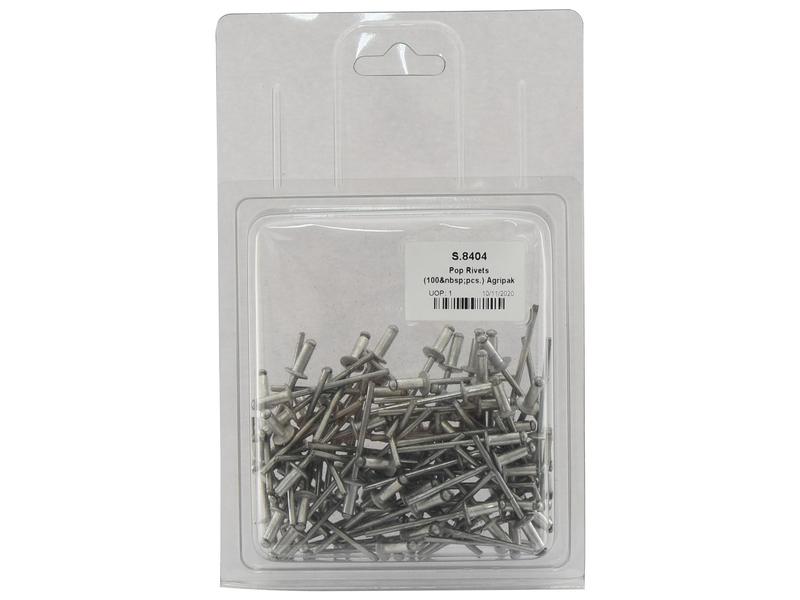 Agripak 100 un. Rebites POP 4 x 10mm (S.8404)