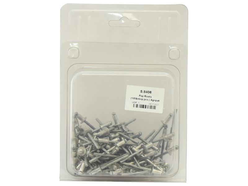 Agripak 100 un. Rebites POP 4.8 x 8mm (S.8406)