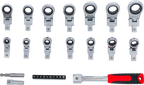 Conjunto de anel de roquete de encaixe e conjunto de pontas | 6 - 20 mm | 27 peças