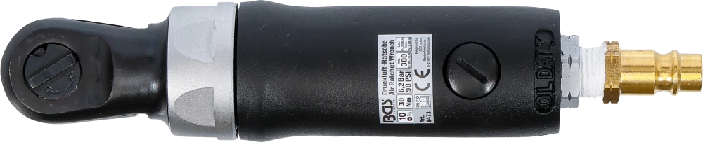 Chave de fendas de catraca pneumática | 10 mm (3/8") | 54 Nm | extra curta