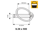Balde grande 500 un. Cavilha de mola 8mm x 44.5mm (S.8480)