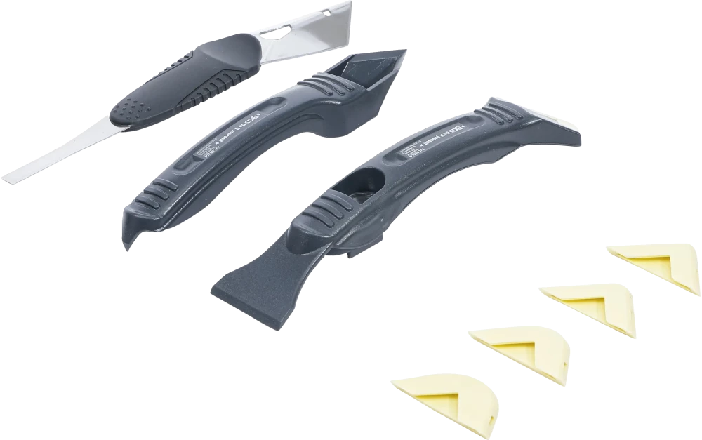 Raspador de juntas de silicone e conjunto de espátulas | 8 peças