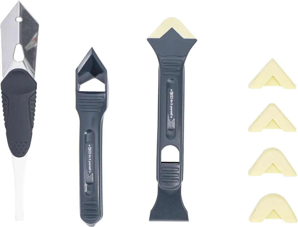 Raspador de juntas de silicone e conjunto de espátulas | 8 peças