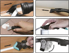 Conjunto raspador de juntas de silicone e espátula | 7 peças