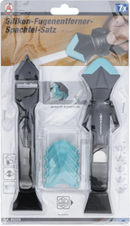 Conjunto raspador de juntas de silicone e espátula | 7 peças