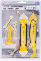 Raspador de juntas de silicone e conjunto de espátulas | 3 peças