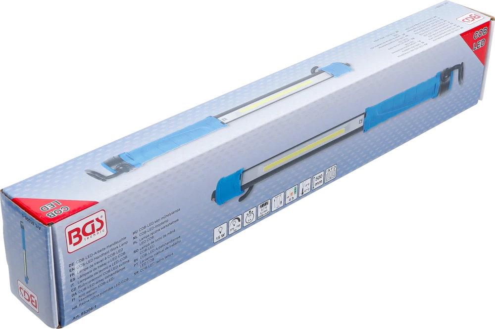 Lanterna manual de trabalho LED COB | com gancho | para BGS 85306