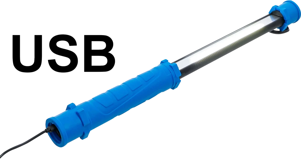 Luz LED COB para capô com bateria e suporte extensível | 2 lanternas manuais de trabalho LED COB