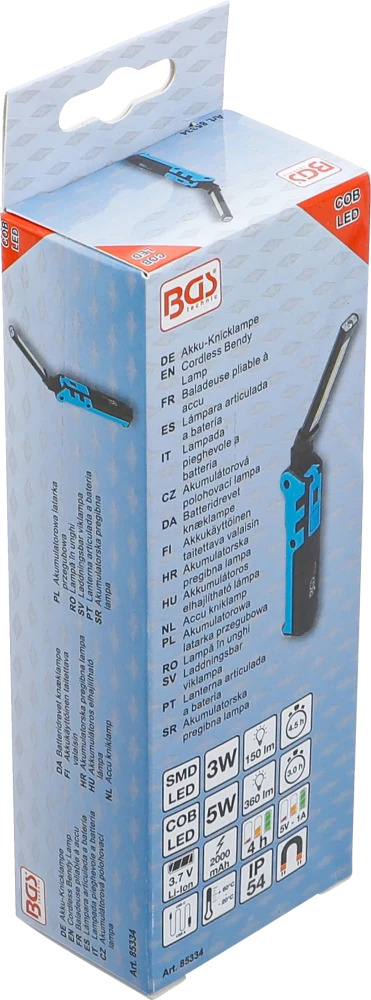Lanterna articulada a bateria | LED COB | 5 W
