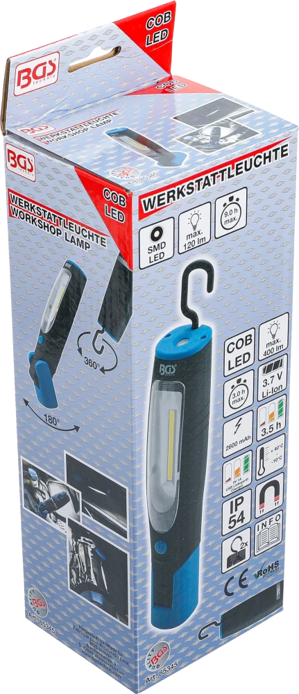 Luz de oficina LED COB com íman e gancho
