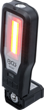 Lanterna de trabalho LED COB | articulada | com estação de carregamento