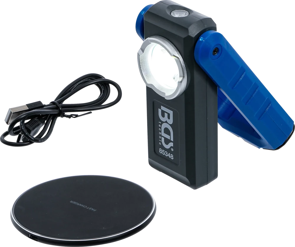 Luz de oficina LED COB com íman e gancho | articulada | com função de carga indutiva