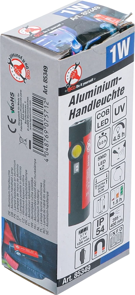 Lanterna UV de alumínio | 1 W