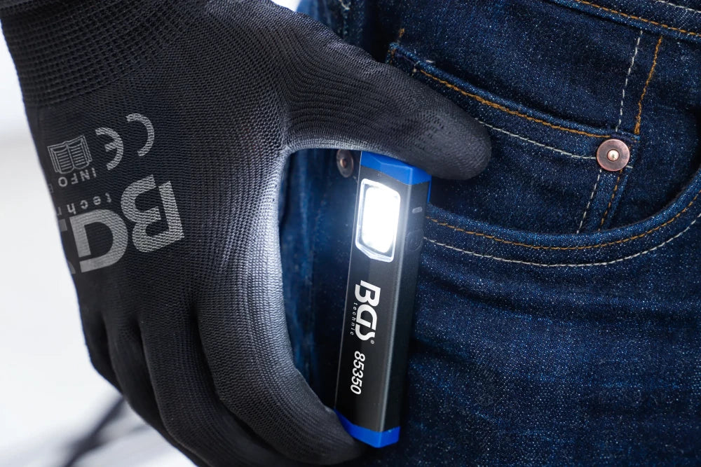 Mini lanterna de alumínio LED COB