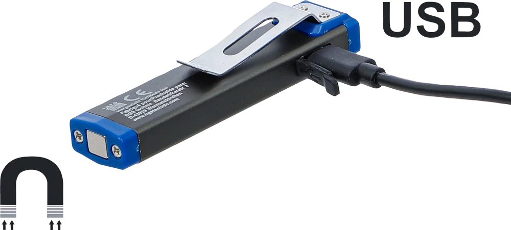 Mini lanterna de alumínio LED COB