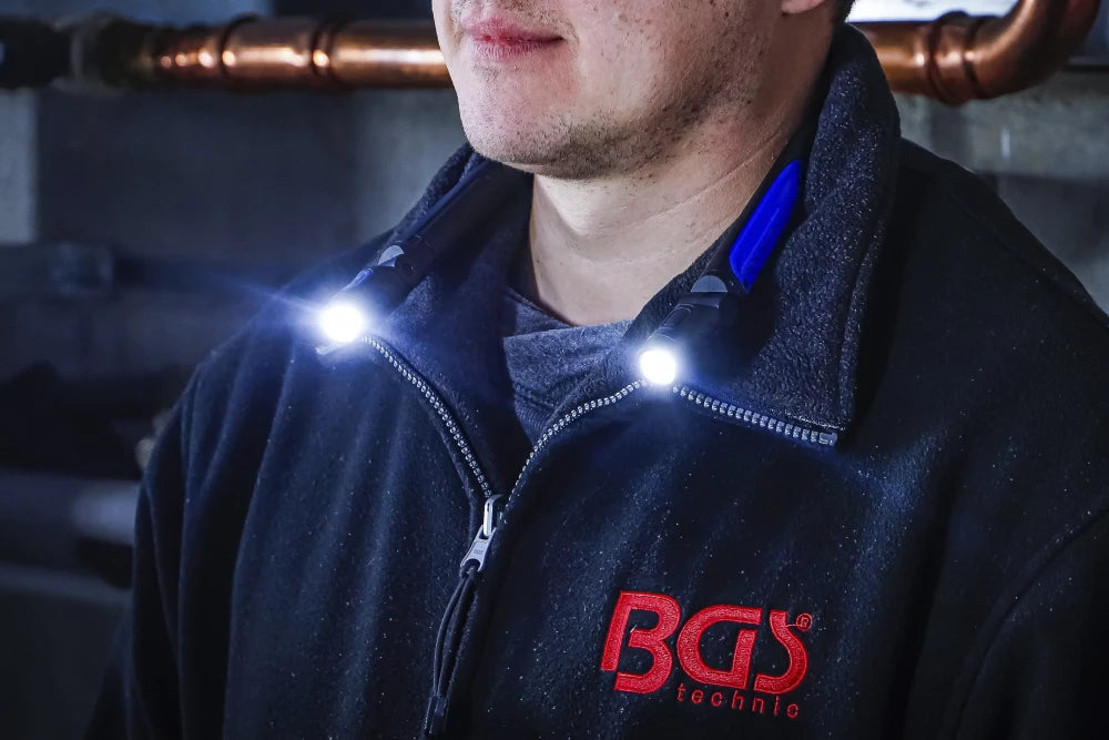 Lanterna de pescoço para oficina LED COB