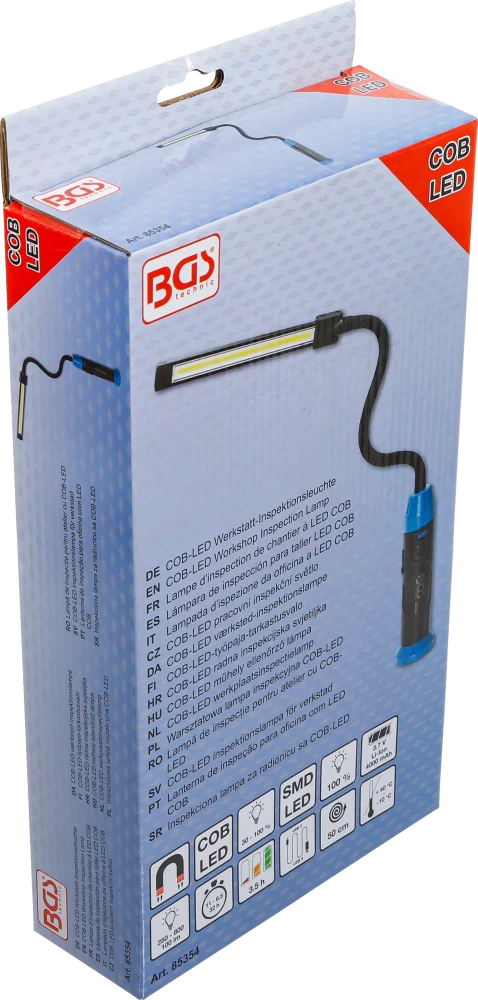 Lanterna LED COB | com pescoço de cisne