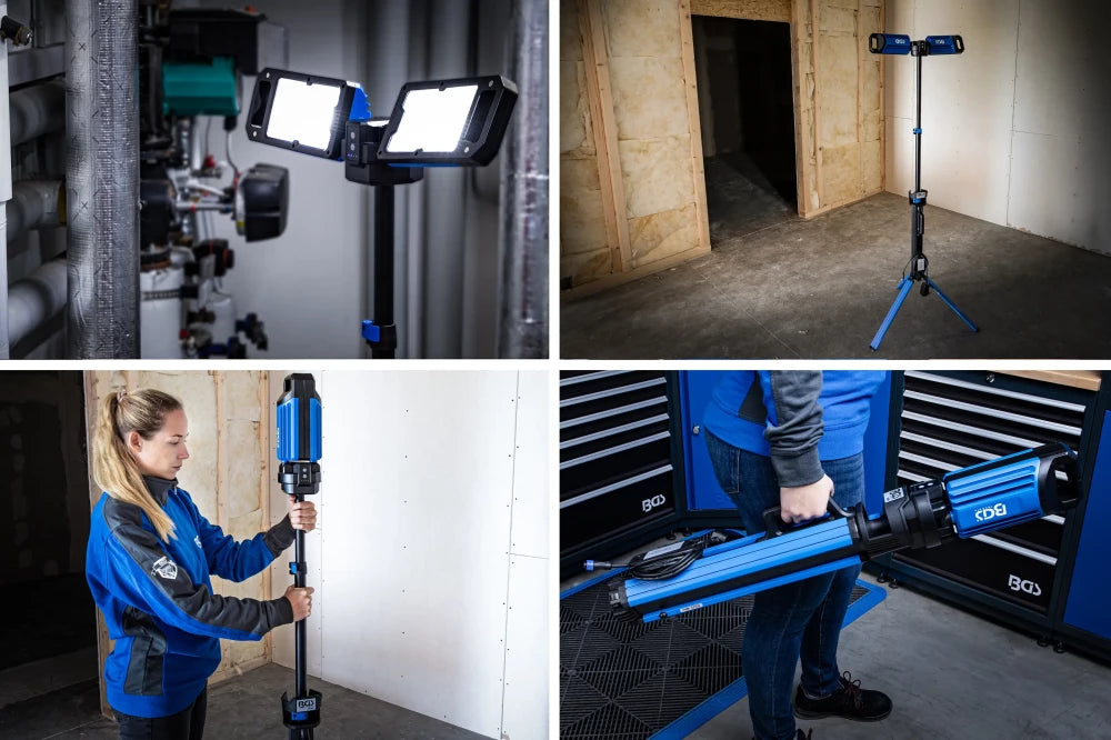 Projetor de trabalho LED SMD Duo híbrido | com tripé