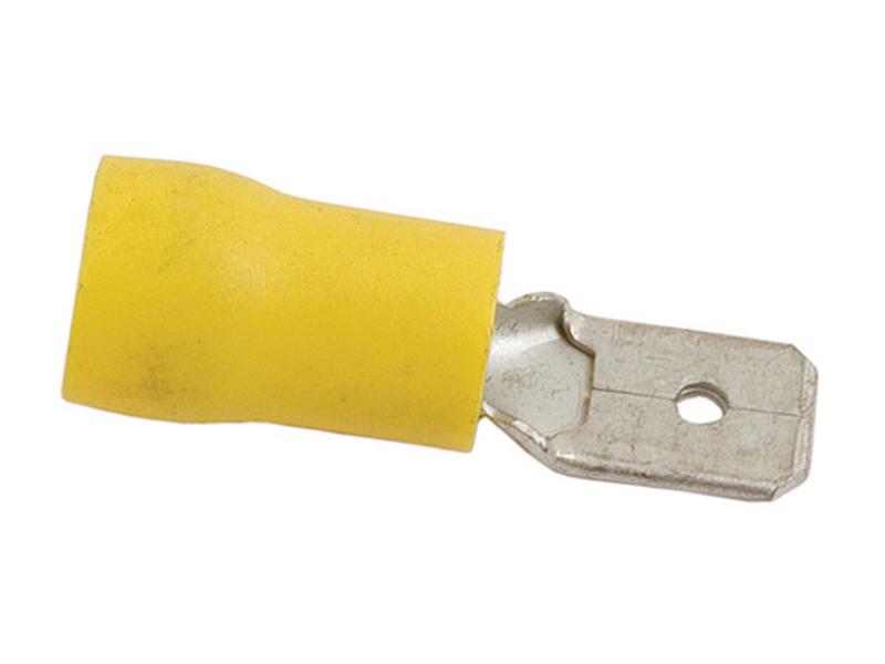 Terminal, Aperto Standard - Macho, 6.3mm, Amarela (4.0 - 6.0mm) (S.8556)