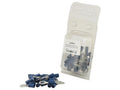 Agripak 25 un. Terminal, 6.4mm, Azul (S.8570)