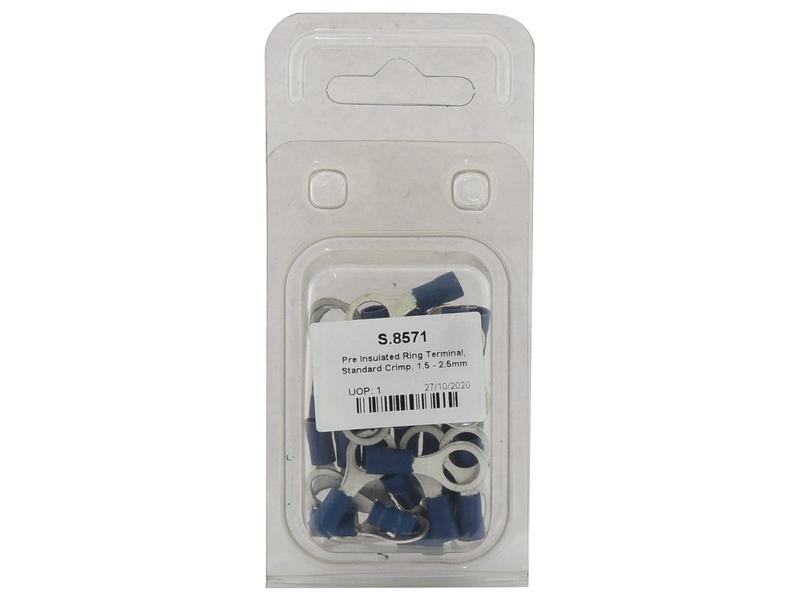 Agripak 25 un. Terminal, 8.4mm, Azul (S.8571)