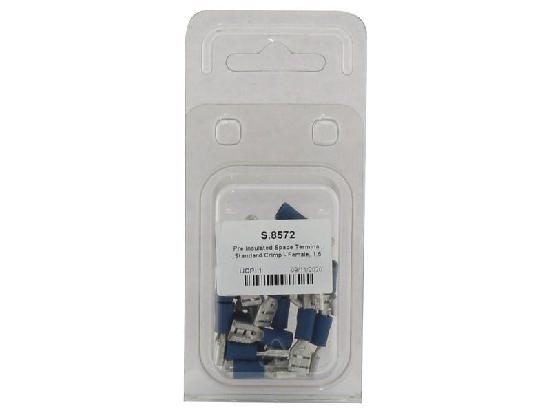 Agripak 25 un. Terminal 6.3mm, Azul (S.8572)