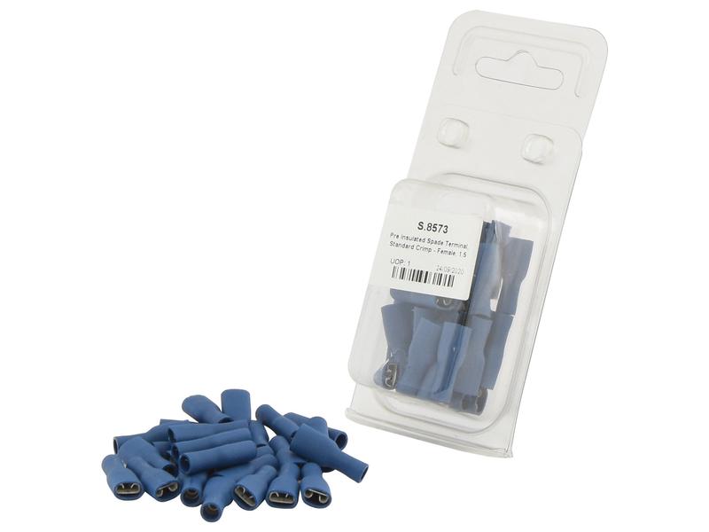 Agripak 25 un. Terminal 6.3mm, Azul (S.8573)
