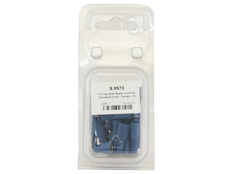 Agripak 25 un. Terminal 6.3mm, Azul (S.8573)