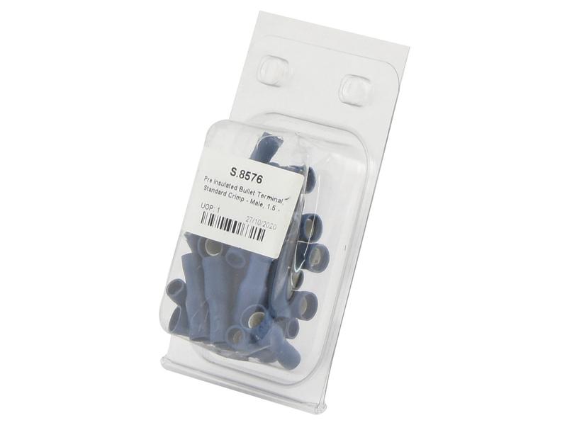 Agripak 25 un. Term. pré-isolado - Macho, 5.0mm, Azul (S.8576)