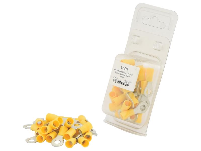Agripak 25 un. Terminal, 6.4mm, Amarela (S.8579)