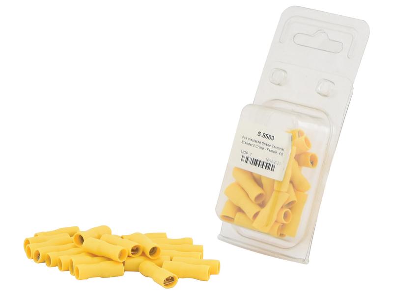 Agripak 25 un. Terminal 6.3mm, Amarela (S.8583)
