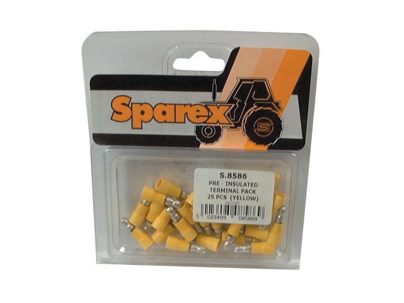 Agripak 25 un. Term. pré-isolado - Macho, 5.0mm, Amarela (S.8586)