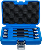 Conjunto de Encaixes Torx Cabeça Esférica | 1/4" | T10 - T40 | 7 peças