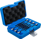 Conjunto de Encaixes Torx Cabeça Esférica | 1/4" | T10 - T40 | 7 peças