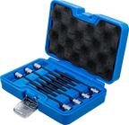 Conjunto de Encaixes Torx Cabeça Esférica | 1/4" | T10 - T40 | 7 peças
