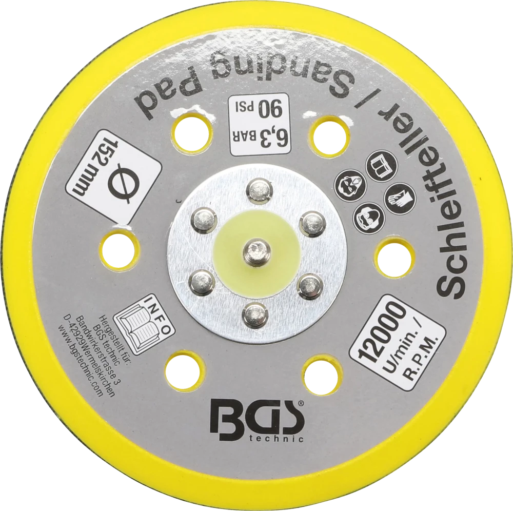 Prato aderente para BGS 3290, 8688 | Ø 152 mm
