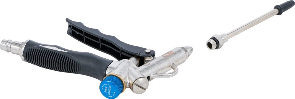 Pistola de ar comprimido com regulador de fluxo