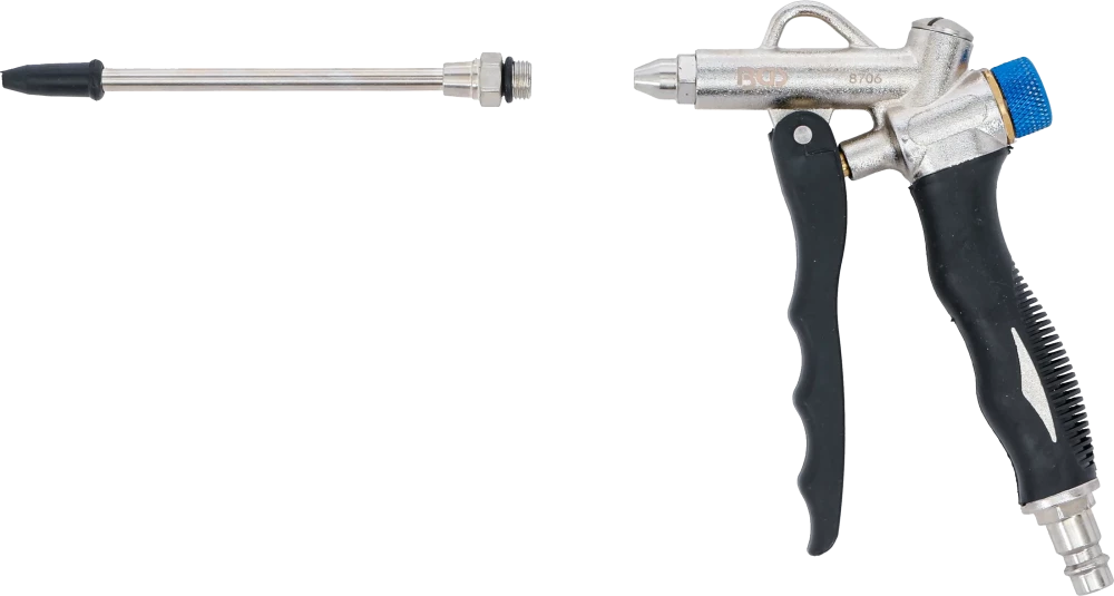 Pistola de ar comprimido com regulador de fluxo