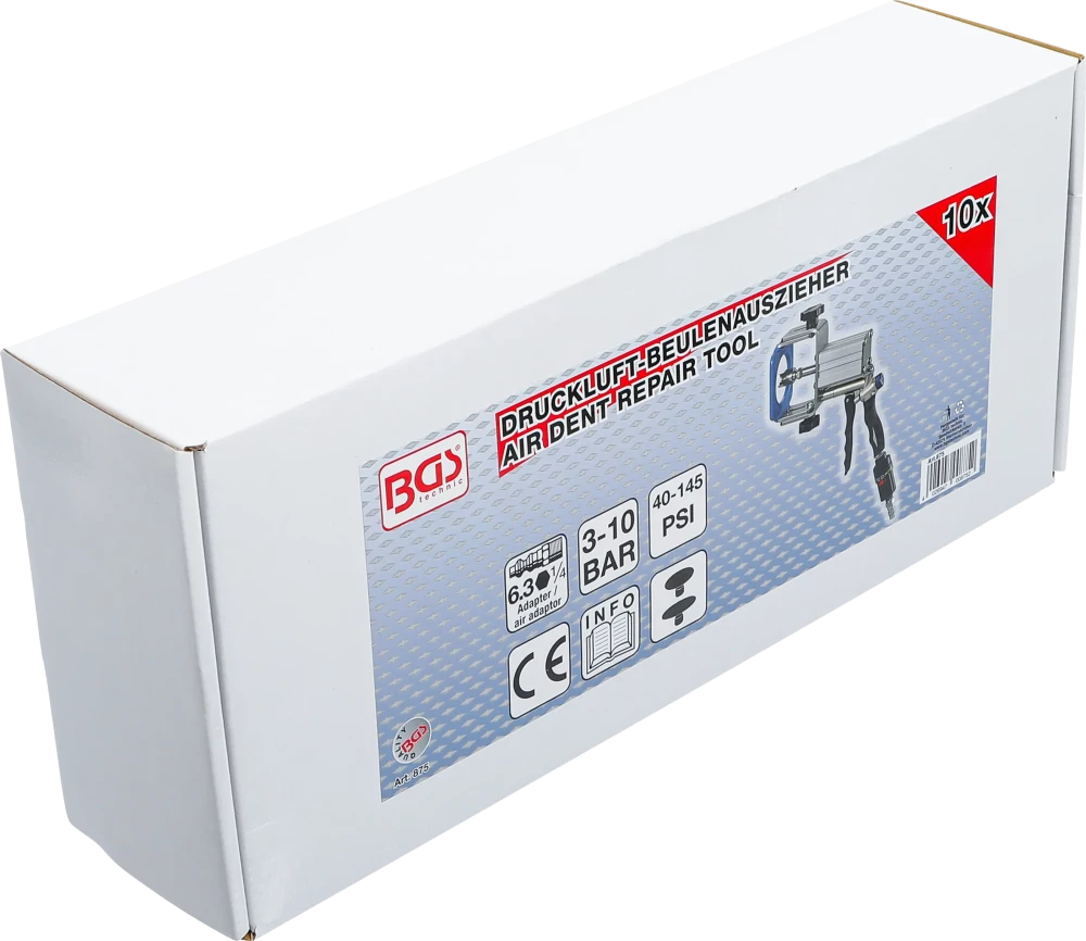 Extrator pneumático de amolgadelas
