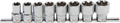 Conjunto de encaixes para chave de caixa perfil T Plus (para Torx Plus) | Entrada de quadrado interno de 12,5 mm (1/2") | 18EP - 32EP | 8 peças