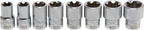 Conjunto de encaixes para chave de caixa perfil T Plus (para Torx Plus) | Entrada de quadrado interno de 12,5 mm (1/2") | 18EP - 32EP | 8 peças