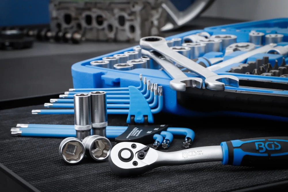 Conjunto de Chaves de Caixa Super Lock 1/4"+3/8"+1/2" | 218 Peças