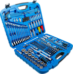 Conjunto de Chaves de Caixa Super Lock 1/4"+3/8"+1/2" | 218 Peças
