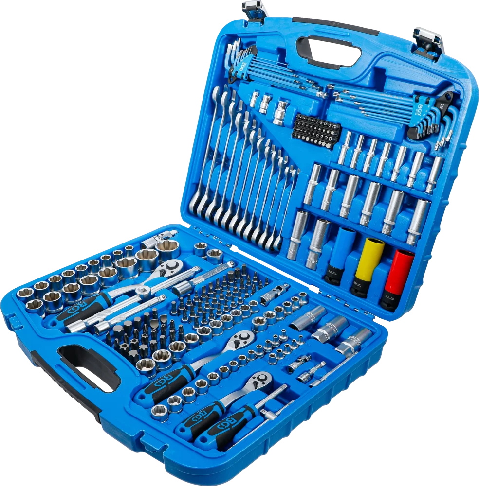Conjunto de Chaves de Caixa Super Lock 1/4"+3/8"+1/2" | 218 Peças