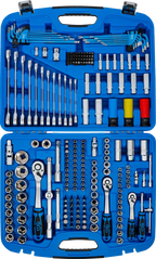 Conjunto de Chaves de Caixa Super Lock 1/4"+3/8"+1/2" | 218 Peças