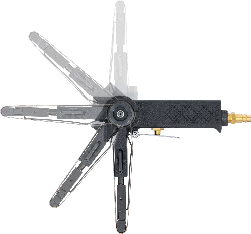 Lixadora de cinta pneumática para cintas de lixa de 10 mm