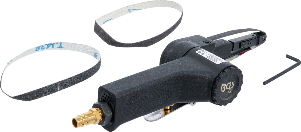 Lixadora de cinta pneumática para cintas de lixa de 10 mm