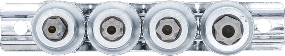 Conjunto de Encaixes Torx com Furo | 1/2" | T40 - T55 | 4 peças
