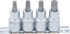 Conjunto de Encaixes Torx | 1/2" | T40 - T55 | 4 peças