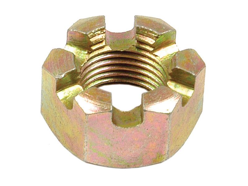 Porca castelada, Tamanho da rosca: 5/8'' UNF (DIN or Standard No. DIN 935) Resistência à tração: 8.8 (S.8933)